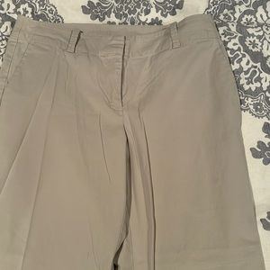 ANN TAYLOR Curvy Fit Pants, cream color, size 8 petite, women
